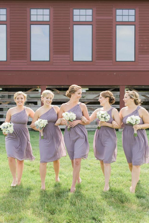 single-shoulder-purple-chiffon-short-bridesmaid-dress-under-100