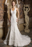 sleeveless-appliques-lace-wedding-gowns-mermaid-vestido-de-boda