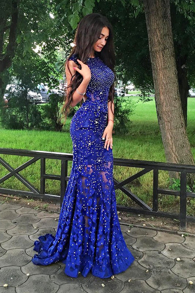 sleeveless-beaded-royal-blue-lace-prom-dresses-with-hollow-back