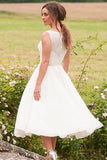 sleeveless-bride-short-casual-wedding-dress-with-beaded-belt
