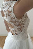 sleeveless-floral-lace-ivory-wedding-gown-with-tulle-skirt-1