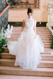 sleeveless-high-neck-lace-wedding-gown-2022