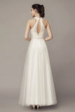 sleeveless-lace-boho-wedding-gown-with-tulle-skirt-1