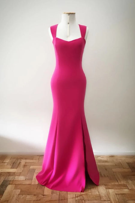 Chiffon Floor-Length Boho Bridesmaid Dress with Thin Straps