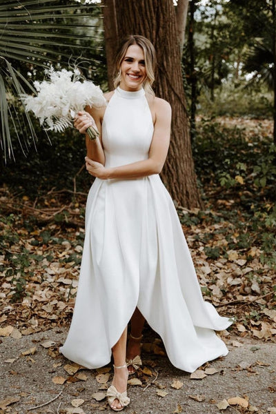 sleeveless-satin-simple-wedding-dresses-with-divided-skirt
