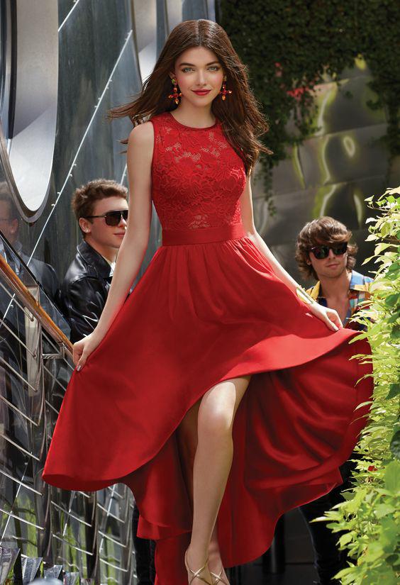 sleeveless-sheer-jewel-neck-red-lace-hi-lo-prom-dress-with-satin-skirt-1