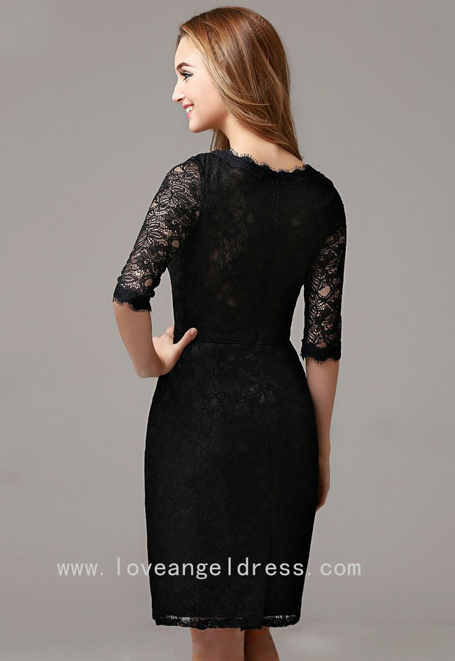 slim-short-black-lace-cocktail-dress-with-half-sleeves-vestido-de-coctail-1