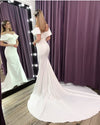 slim-simple-wedding-gown-with-flounced-neckline-1