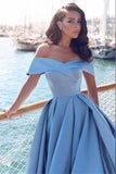 slit-side-blue-satin-prom-gown-with-fold-off-the-shoulder-2