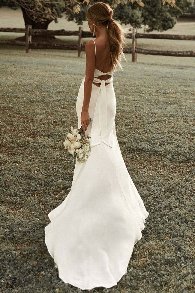 spaghetti-straps-boho-wedding-gown-with-ruching-bodice-1