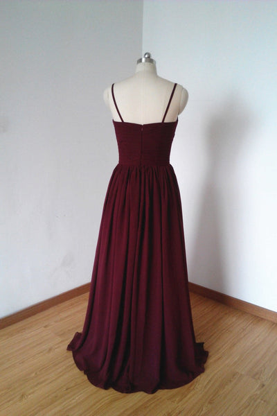 spaghetti-straps-chiffon-burgundy-bridesmaid-long-dresses-1