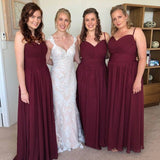 spaghetti-straps-chiffon-burgundy-bridesmaid-long-dresses-2