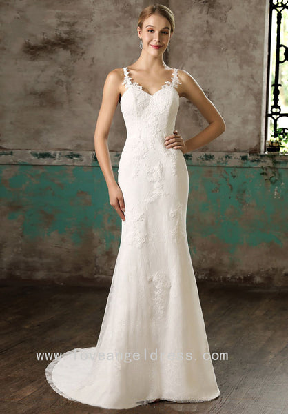 spaghetti-straps-column-bride-lace-wedding-gown-with-detachable-skirt-2