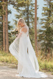 spaghetti-straps-destination-wedding-gown-with-detachable-long-shawl