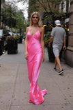 spaghetti-straps-long-pink-prom-dresses-with-v-neckline-2