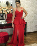 spaghetti-straps-maxi-long-red-prom-gowns-with-peplum-1