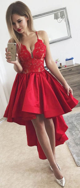 spaghetti-straps-red-hi-lo-prom-dress-with-lace-bodice-1