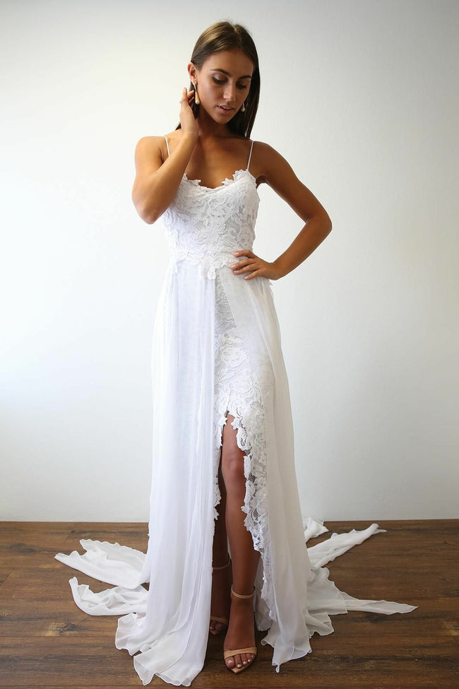 spaghetti-straps-white-lace-wedding-dresses-for-beach-1