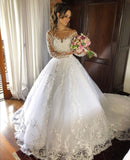 spread-lace-bridal-dresses-with-long-sleeves-vestido-de-noiva-de-renda-1