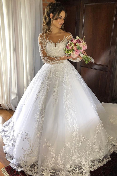 spread-lace-bridal-dresses-with-long-sleeves-vestido-de-noiva-de-renda