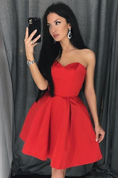 strapless-backless-red-homecoming-party-dresses-short