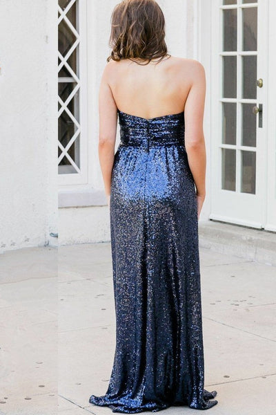strapless-blue-sequin-bridesmaid-dresses-backless-1