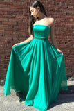 strapless-floor-length-chiffon-green-prom-long-dresses-with-bead-belt