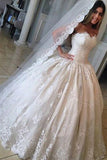 strapless-lace-ball-gown-wedding-dresses-with-corset-back