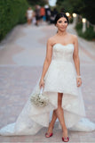 strapless-lace-high-low-wedding-dress-2021