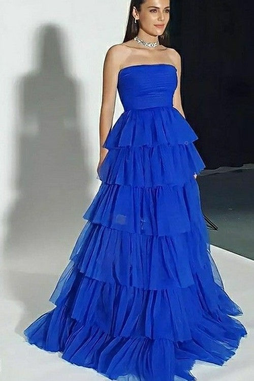 strapless-royal-blue-prom-dresses-with-tiered-skirt-1