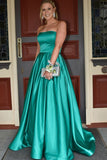 strapless-satin-backless-green-prom-long-dress-with-stones-pockets
