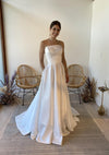 strapless-satin-bridal-dresses-with-jewelry-sash-2