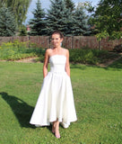 strapless-satin-high-low-wedding-dress-backless-4