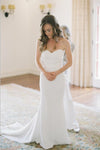 strapless-sweetheart-close-fitting-bridal-wedding-gown-simple