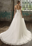 strapless-sweetheart-lace-a-line-bridal-dresses-with-tulle-skirt-1