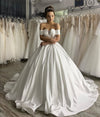 stylish-off-the-shoulder-sleeves-wedding-gown-with-satin-long-train-3