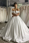 stylish-off-the-shoulder-sleeves-wedding-gown-with-satin-long-train