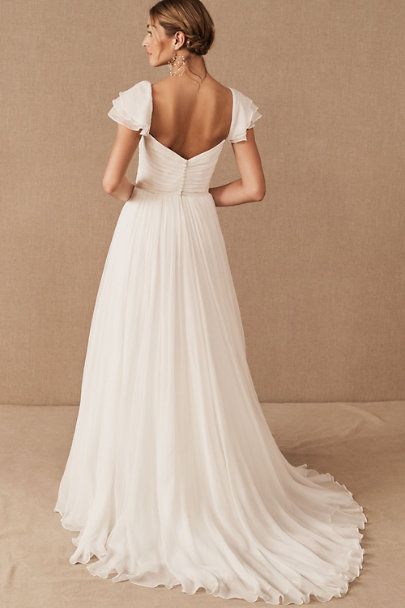 summer-chiffon-wedding-gowns-with-flounced-cap-sleeves-1