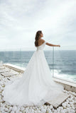 sweet-girl-tulle-wedding-dress-lace-off-the-shoulder-1