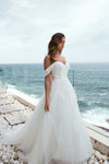 sweet-girl-tulle-wedding-dress-lace-off-the-shoulder