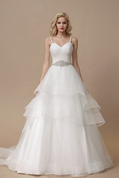 sweet-princess-wedding-dresses-with-rhinestones-sash
