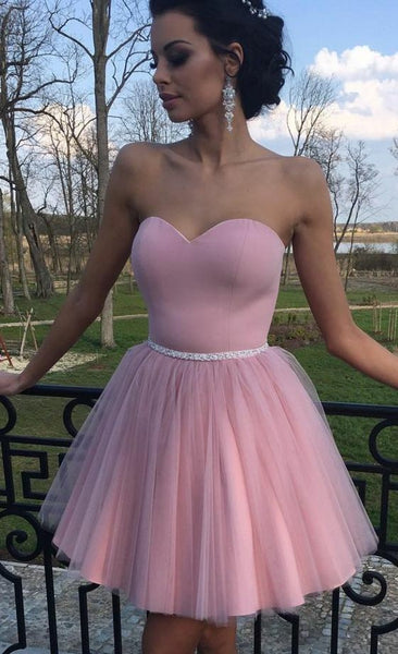 sweetheart-a-line-short-pink-homecoming-dress-with-crystals-belt-1