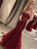 sweetheart-beaded-lace-burgundy-fit&flare-prom-gown-backless-2