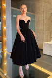 sweetheart-black-velvet-prom-gown-tea-length