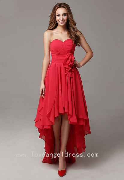 sweetheart-chiffon-high-low-prom-dresses-with-flower-sash