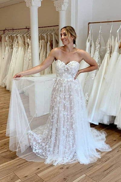 Sweetheart Lace Wedding Dresses 2022 Bridal Online