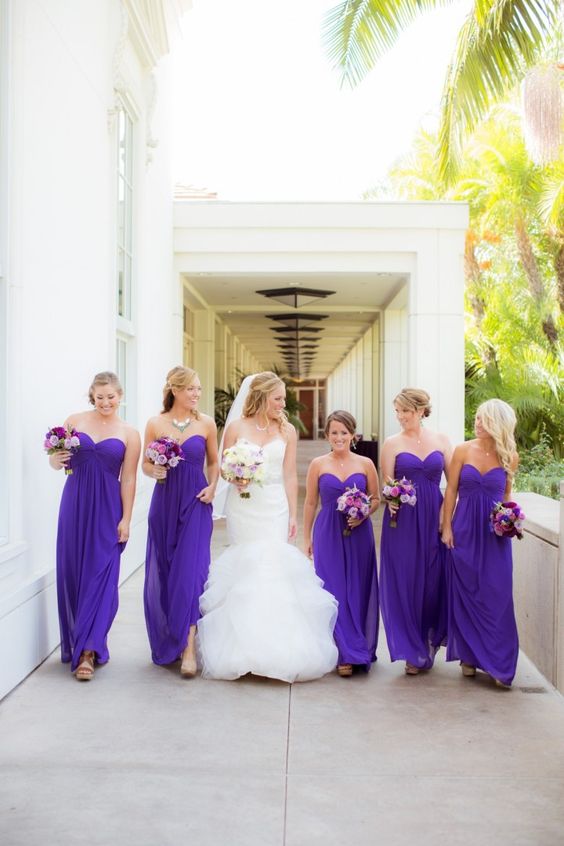 sweetheart-long-chiffon-empire-waist-bridesmaid-dresses-purple-1