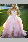 sweetheart-pink-prom-ball-gown-with-ruffles-organza-skirt