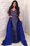 sweetheart-sapphire-blue-lace-prom-dresses-with-satin-skirt