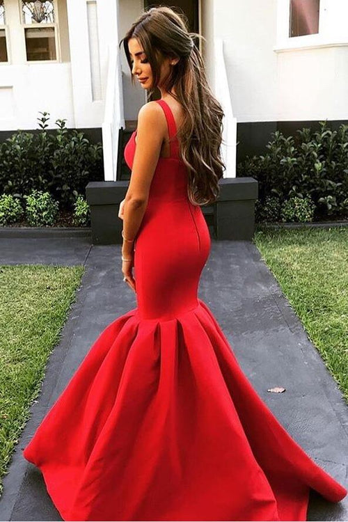 sweetheart-satin-mermaid-red-evening-dress-with-double-straps